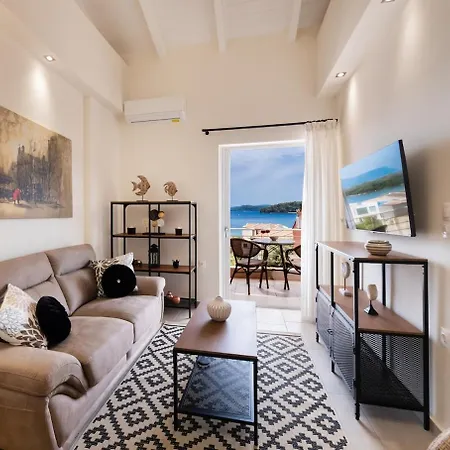 Carmen Sea View Maisonette - Walk To Nidri - Scorpios View Apartment